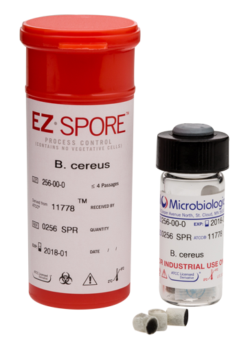 Bacillus cereus ATCC 11778 - EZ-Spore - 1,0E4 à 9,9E4 UFC/pastille