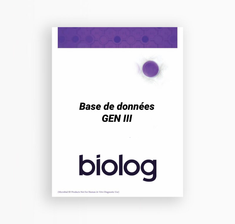 BASE DE DONNÉES GEN III (BACTÉRIES AÉROBIES)
