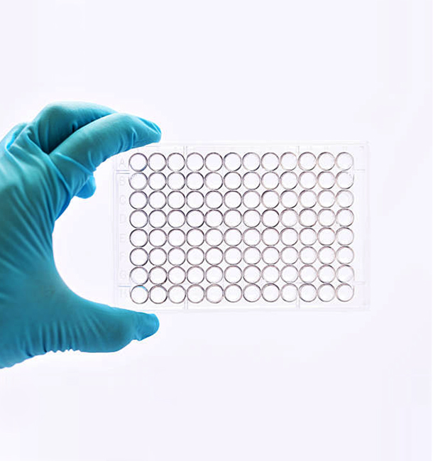 COUVERCLES POUR MICROPLAQUES 96 PUITS STERILES