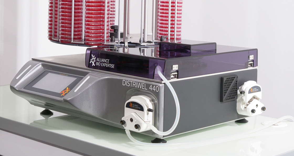 plate pouring method DISTRIWEL