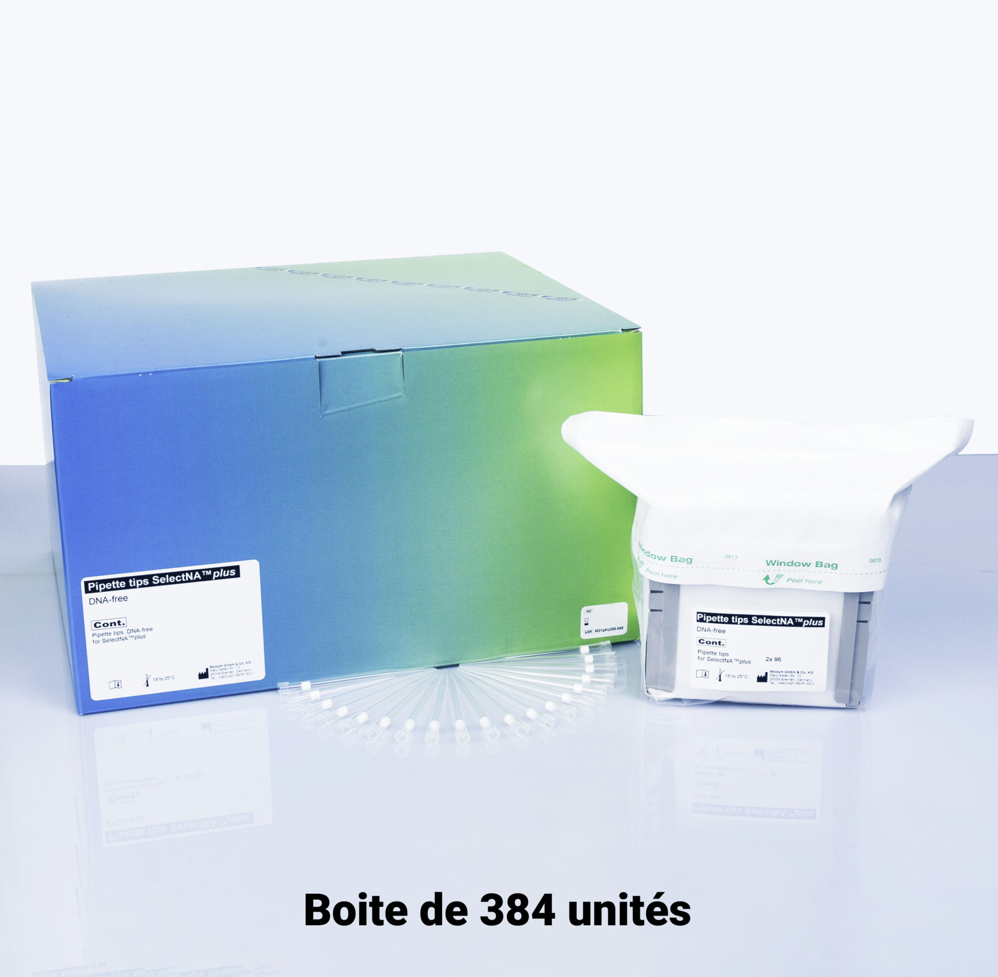 EMBOUTS DE PIPETAGE DNA-FREE (EXEMPT DE TOUTE TRACE D'ADN)