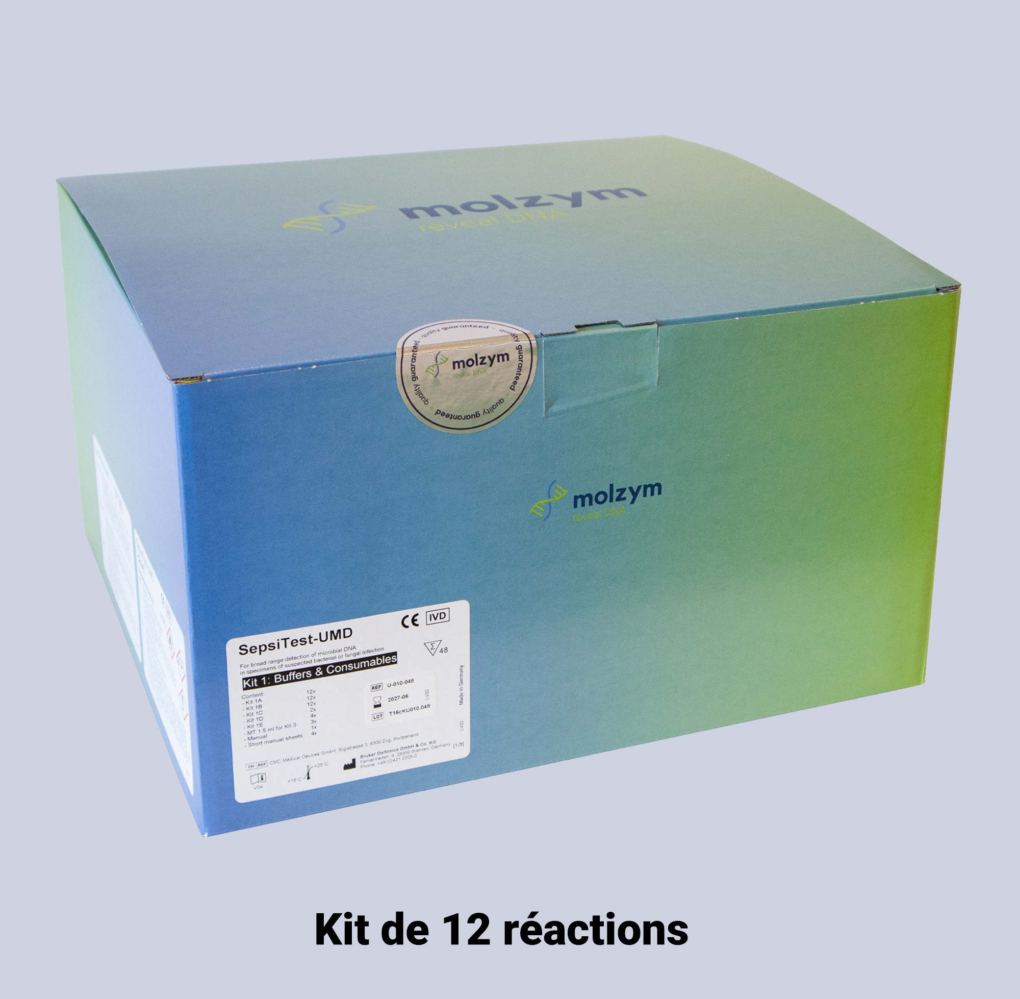 SEPSITEST™-UMD CE IVD - 12 RÉACTIONS