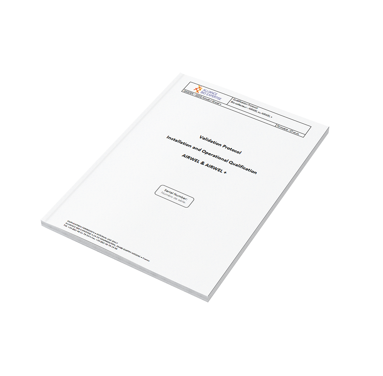IQ/OQ PROTOCOL FOR AIRWEL AND AIRWEL +