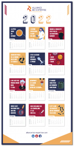 Calendrier 2022 Alliance Bio Expertise